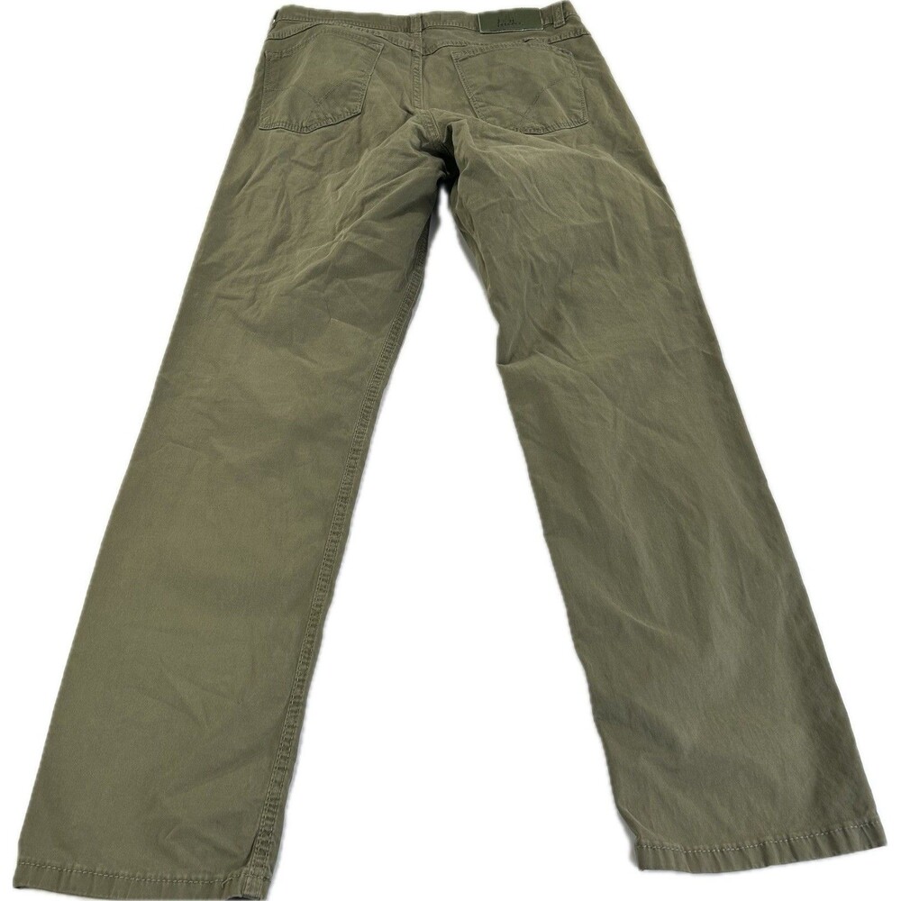 Brax Cooper Fancy Regular Fit Mens Pants 32/29 Stretch Sage Green